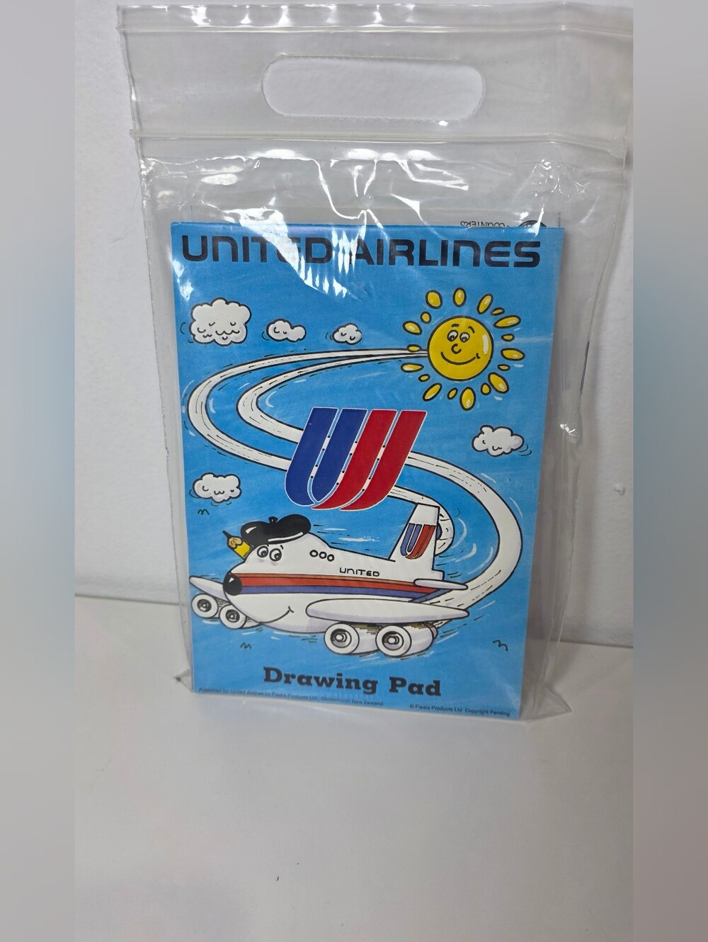 Vintage 90's UNITED AIRLINES Flight Fun Kids Activity Spirograph, KIT & UNUSED!